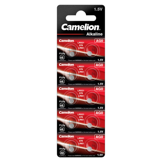 10xCAMELION Alkaline AG0 / LR63 / LR521 / 379 / BP10 Batterie