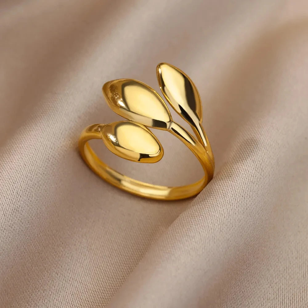 316L Edelstahl Ringe für Frauen Gold Farbe Nie Verblassen Luxus Klassische ringe hochzeit paar ringe Schmuck Kostenloser Versand