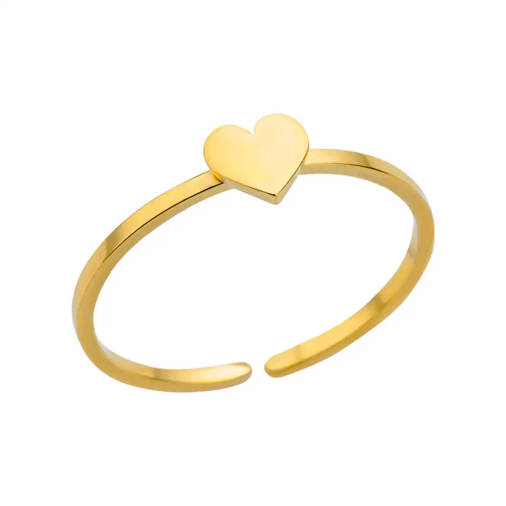 316L Edelstahl Ringe für Frauen Gold Farbe Nie Verblassen Luxus Klassische ringe hochzeit paar ringe Schmuck Kostenloser Versand