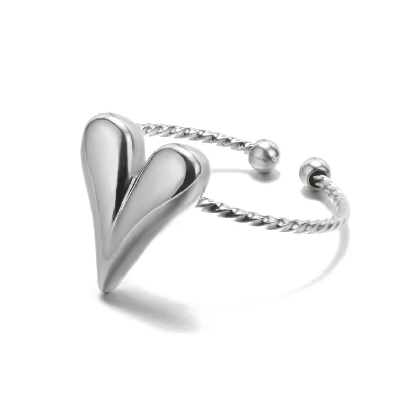 316L Edelstahl Ringe für Frauen Gold Farbe Nie Verblassen Luxus Klassische ringe hochzeit paar ringe Schmuck Kostenloser Versand