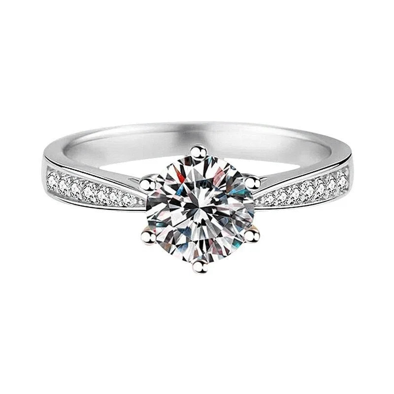 Luxuriöser verstellbarer Damen-Verlobungsring aus 925er-Sterlingsilber mit Zirkon, Hochzeit, Modeschmuck, Accessoires