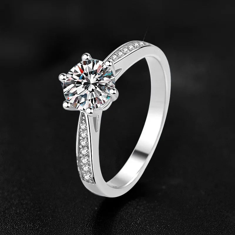 Luxuriöser verstellbarer Damen-Verlobungsring aus 925er-Sterlingsilber mit Zirkon, Hochzeit, Modeschmuck, Accessoires