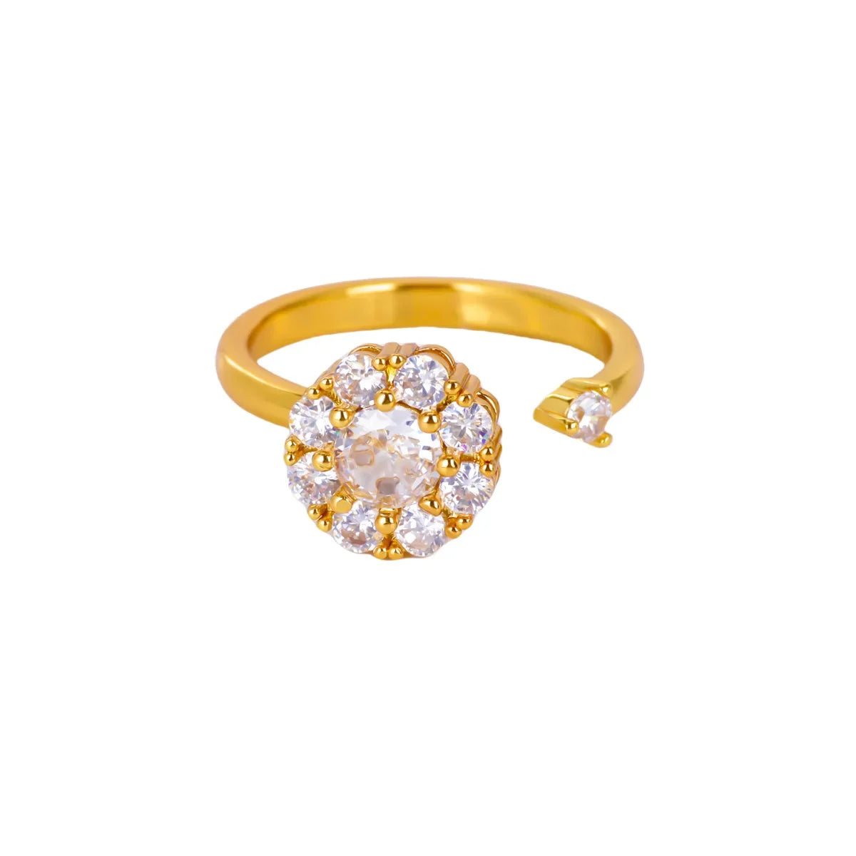Anti Stress Angst Zappeln Ringe für Frauen Edelstahl Sonnenblume Sonne Stern Spinner Ring Weihnachten Schmuck Geschenke Dropshipping